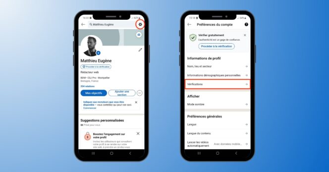 LinkedIn vérification identité – suppression mobile