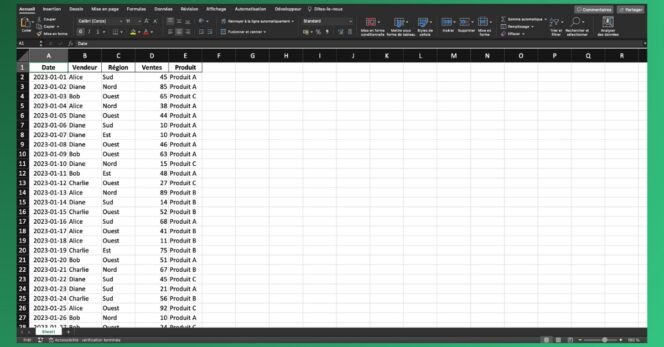 Excel-données tableau croisé dynamique