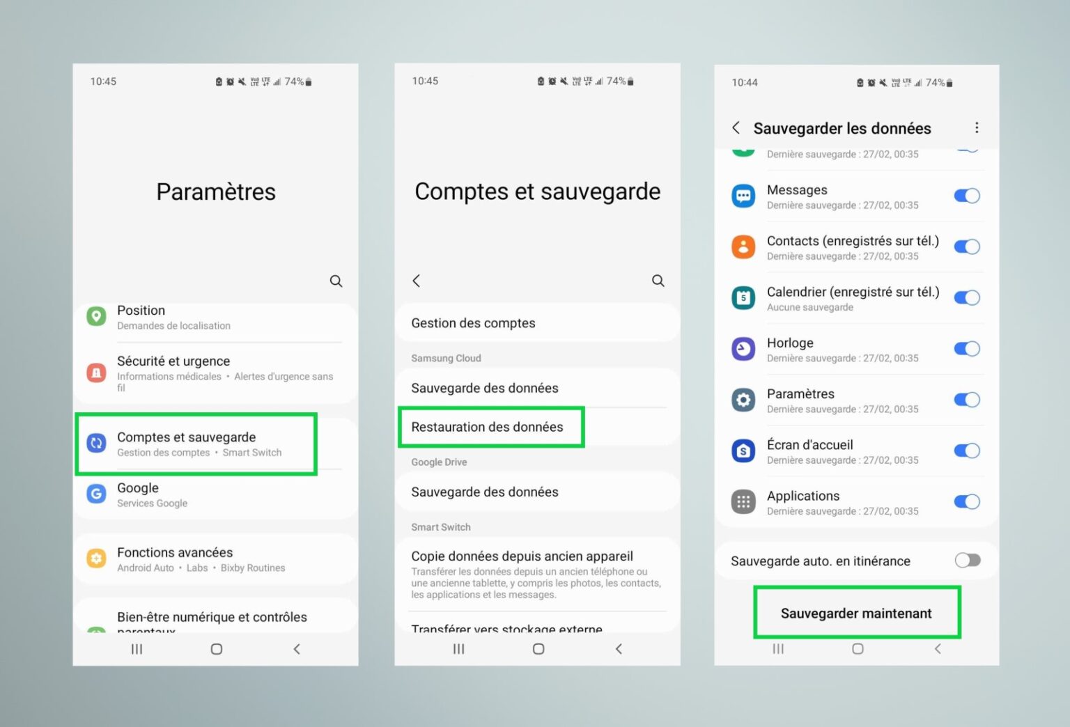 Android : comment sauvegarder ses données, photos, SMS et contacts