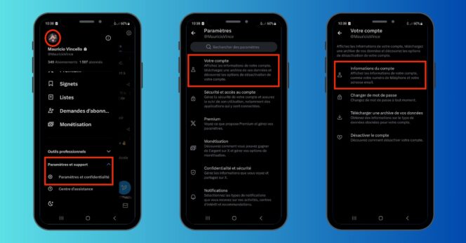 X Twitter – nom d’utilisateur-mobile
