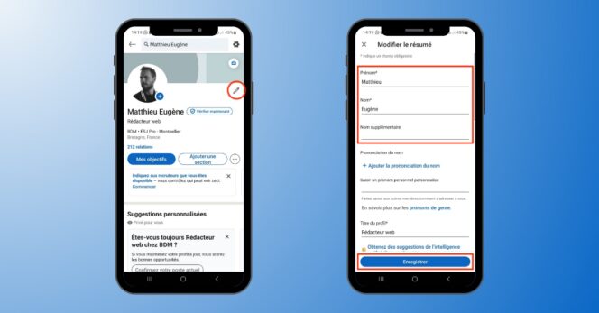 linkedin nom utilisateur