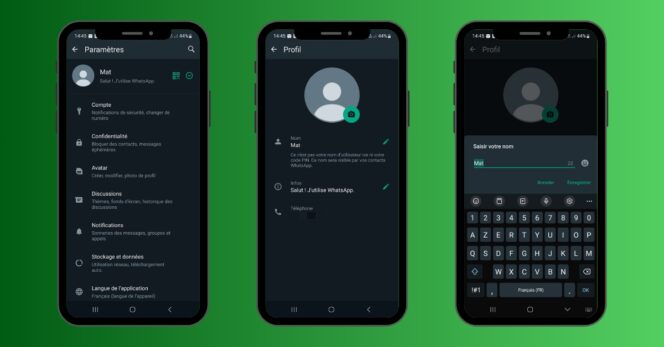 whatsapp nom utilisateur