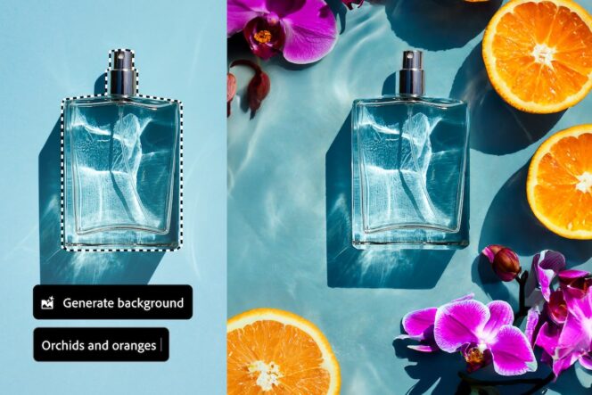Adobe-Firefly-Photoshop-Generate Background_Perfume Campaign