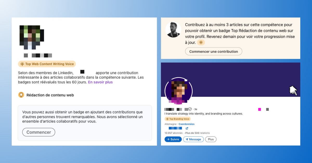 LinkedIn : comment obtenir un badge Community Top Voice