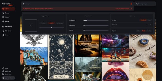 Midjourney-site-web-reglages