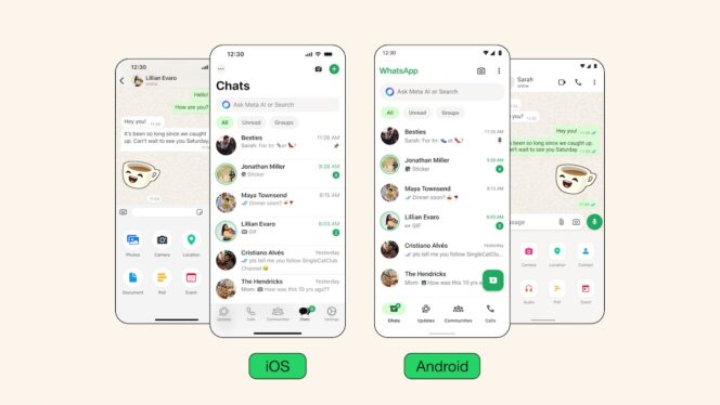 WhatsApp-design-ios-android