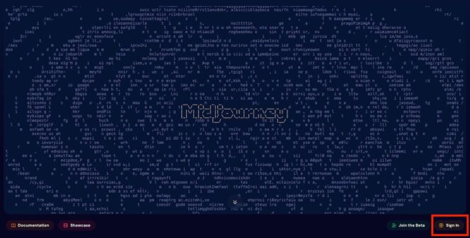 Midjourney-connexion-interface-web