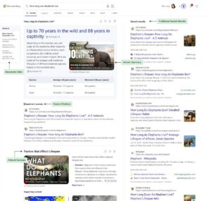 Bing teste une nouvelle expérience de recherche inspirée de Google AI Overviews