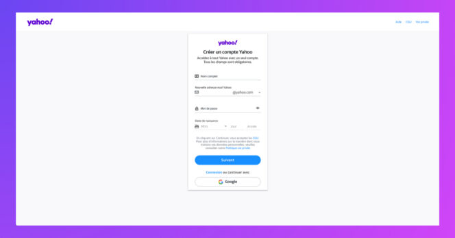 Comment créer une adresse email yahoo