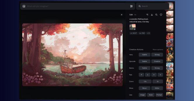 Midjourney image editor
