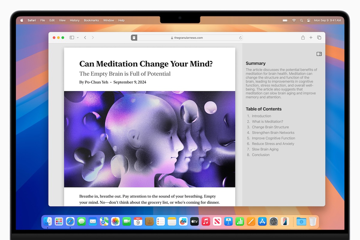 Apple-macOS-Sequoia-Safari-Lecteur