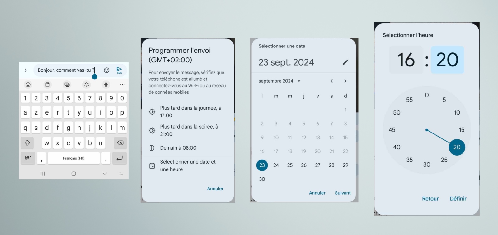 Google Messages Programmer SMS