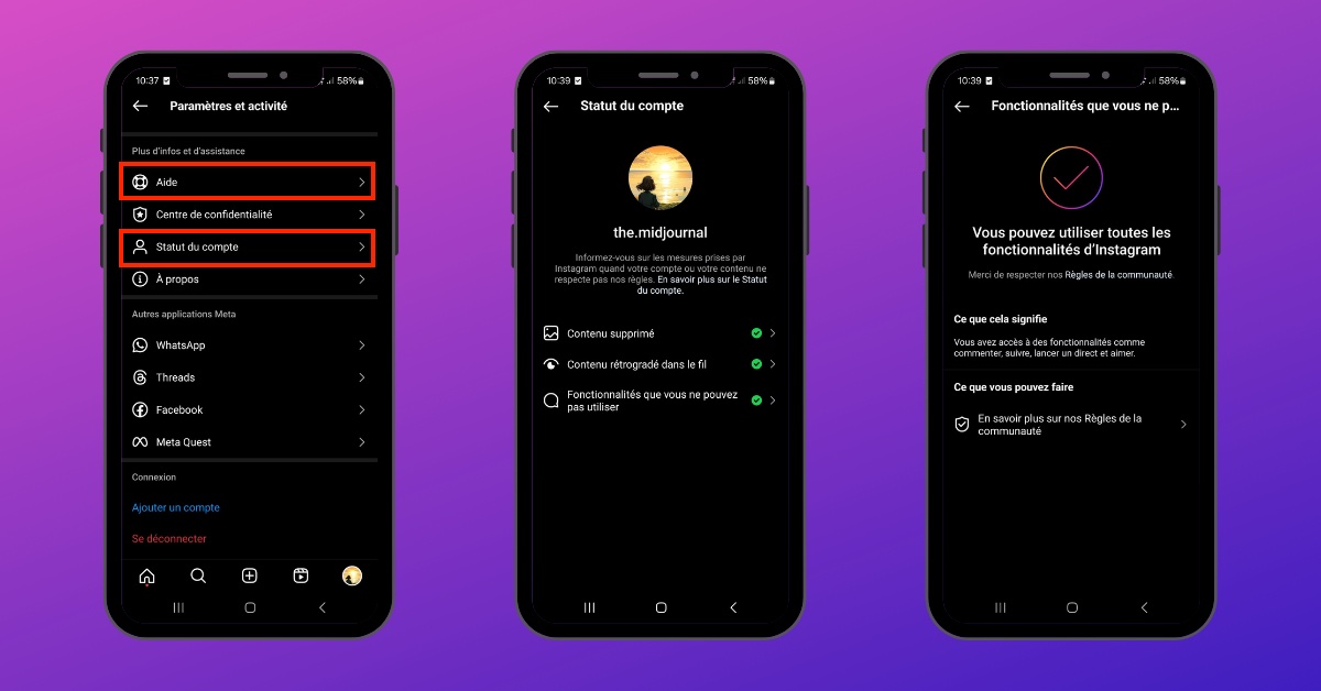 Instagram-débloquer-compte