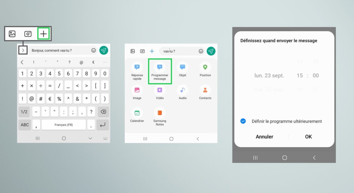 Comment Faire Un Message Programmé Sur Samsung