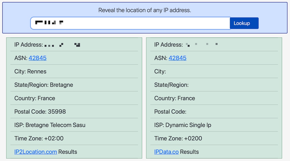 Comment localiser une adresse ip