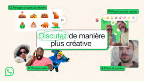 Nouveautés WhatsApp : réactions rapides, stickers selfie, effets de caméra…