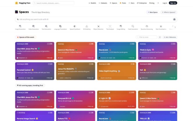 Hugging Face dévoile Spaces : une plateforme qui intègre 400 000 outils ...