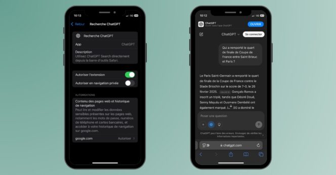 iPhone : comment mettre ChatGPT en moteur de recherche par défaut sur ...