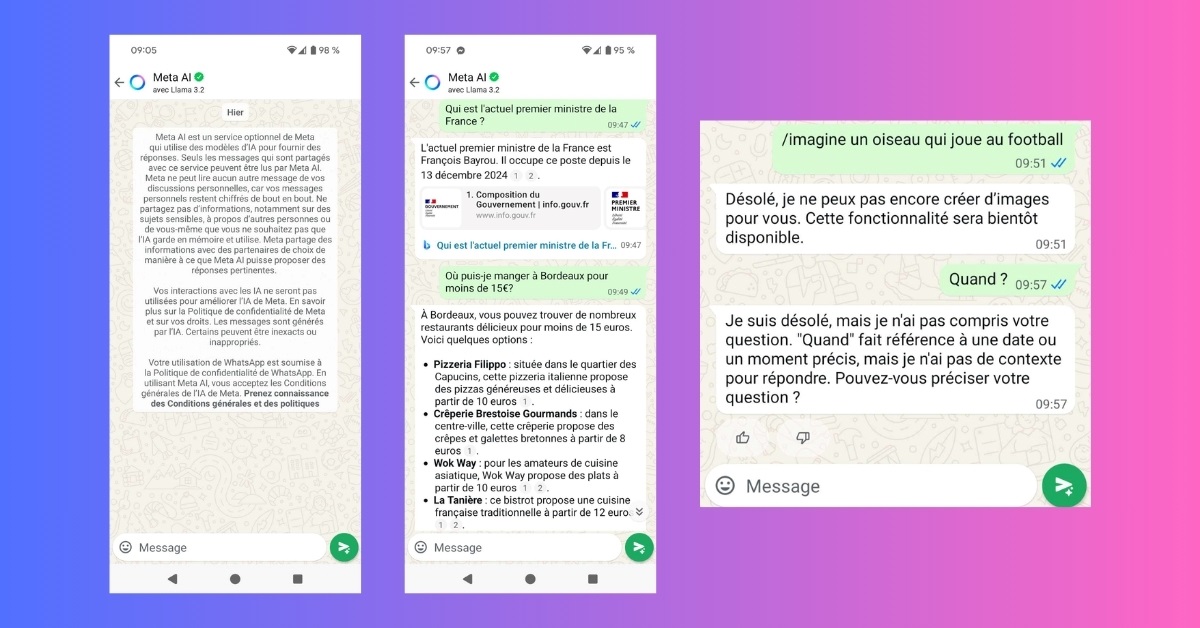 Meta AI conversation