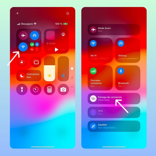 activer-partage-connexion-iphone-centre-controle