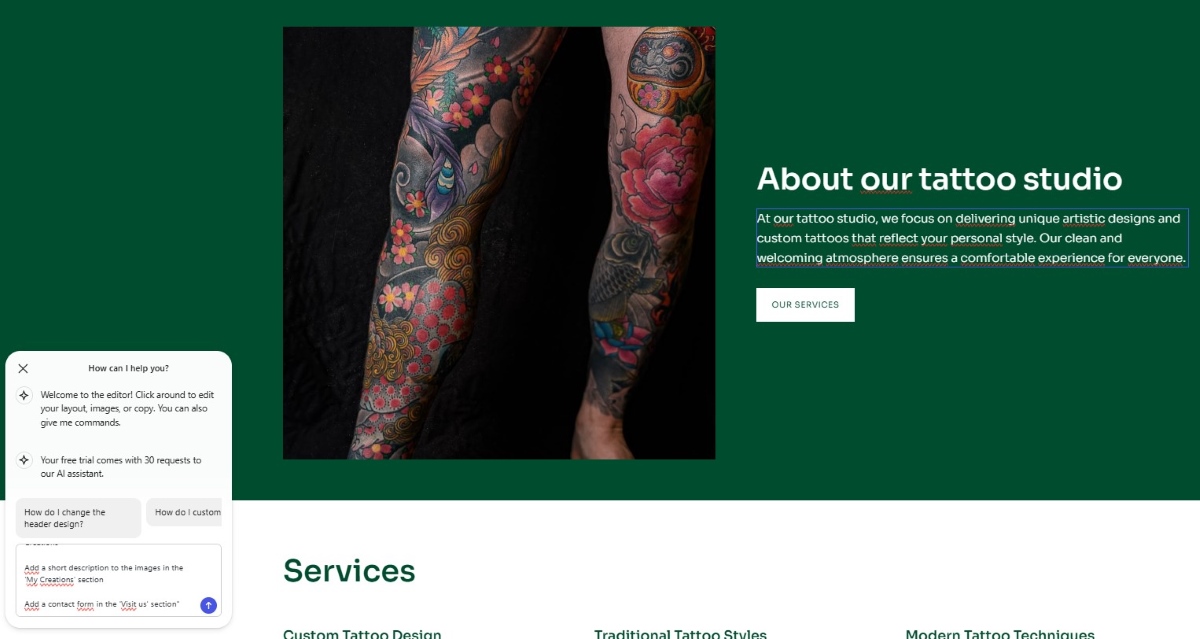 WordPress Editor IA Test