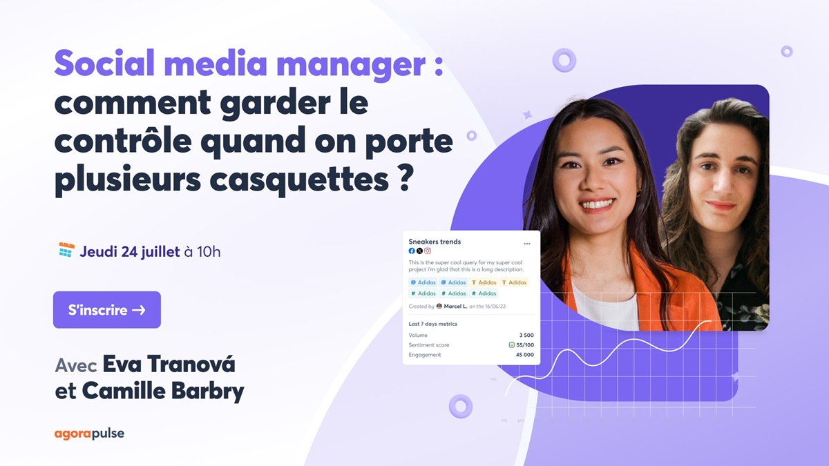 Webinar social media manager – Agorapulse