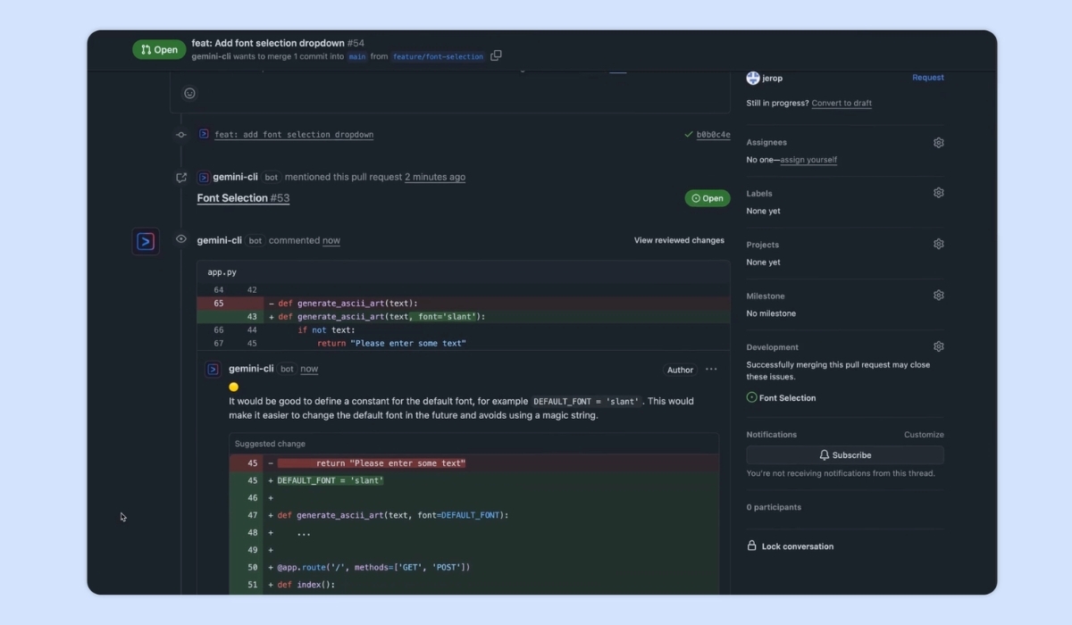 Gemini CLI Github Actions