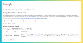 SEO : Google déploie une mise à jour de ses algorithmes (August 2025 spam update)