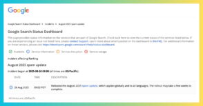 SEO : Google déploie une mise à jour de ses algorithmes (August 2025 spam update)