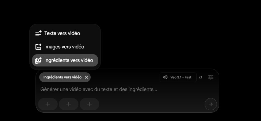 Barre prompt Veo