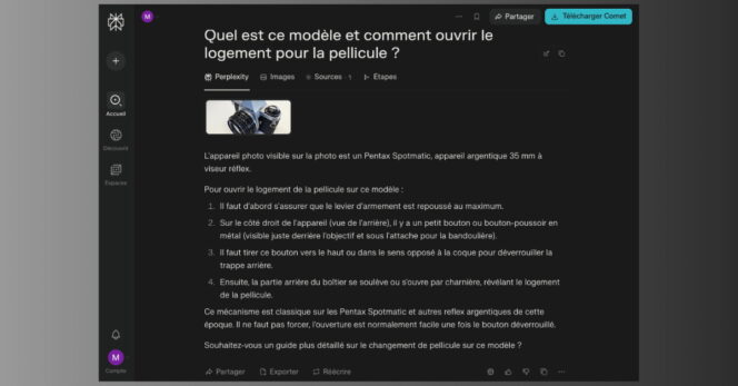 Comparatif IA – Analyse d’image – Perplexity