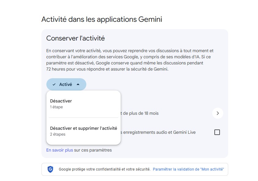 Donnees Activite Gemini