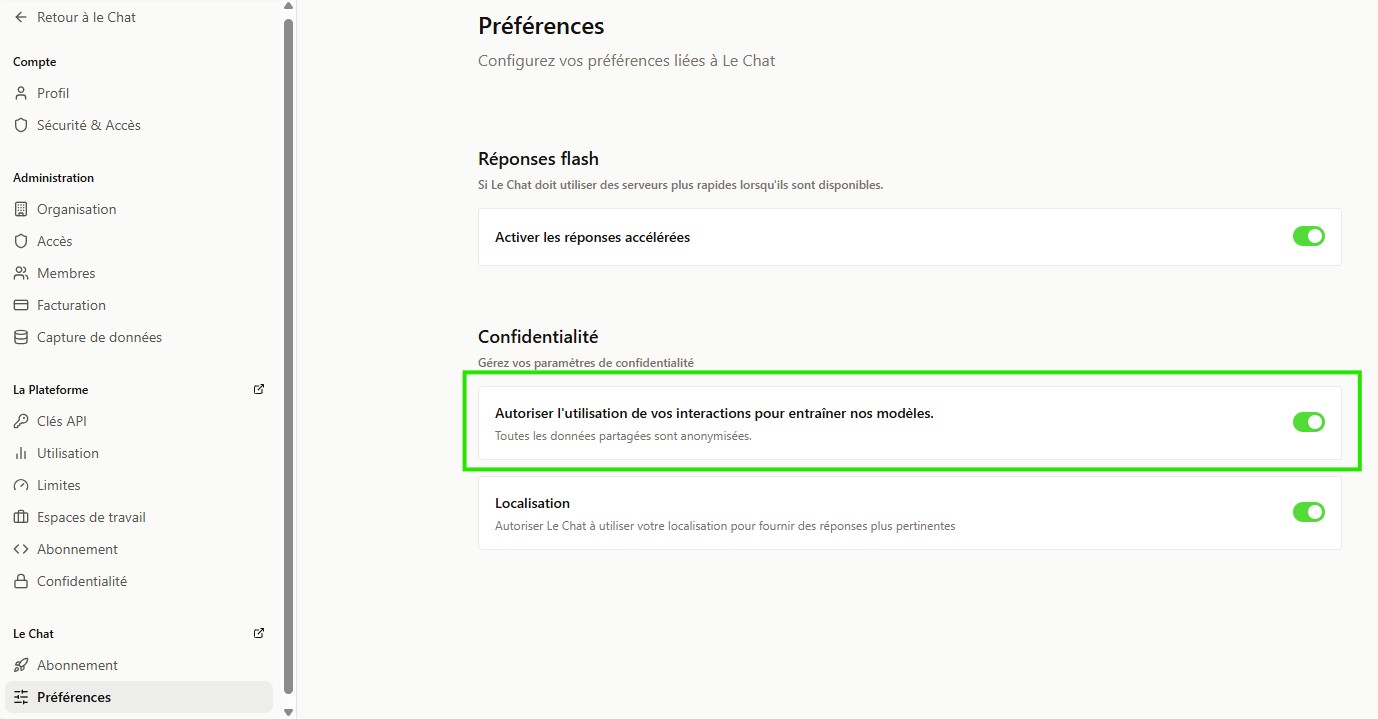 Donnees Activite Le Chat