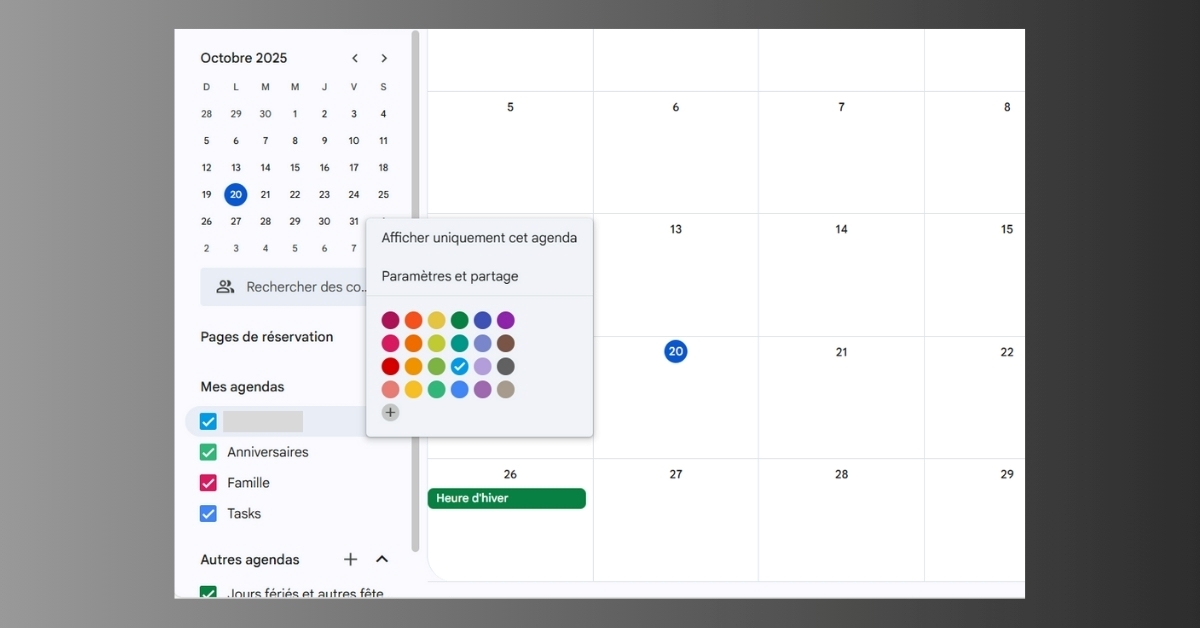 Partager Agenda Google Ordinateur