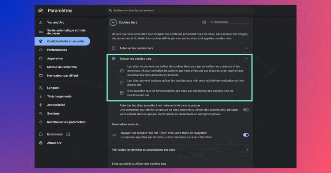 arc-bloquer-cookies-tiers
