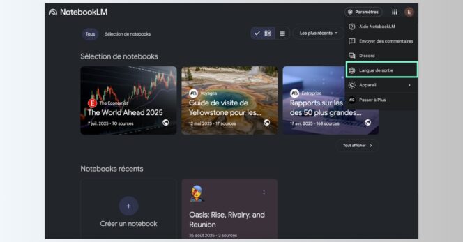 Tiktok récupération – notebooklm-langue-de-sortie