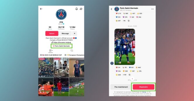 rejoindre canal tiktok