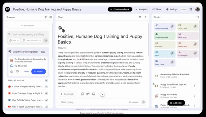 NotebookLM-edition-slides-studio