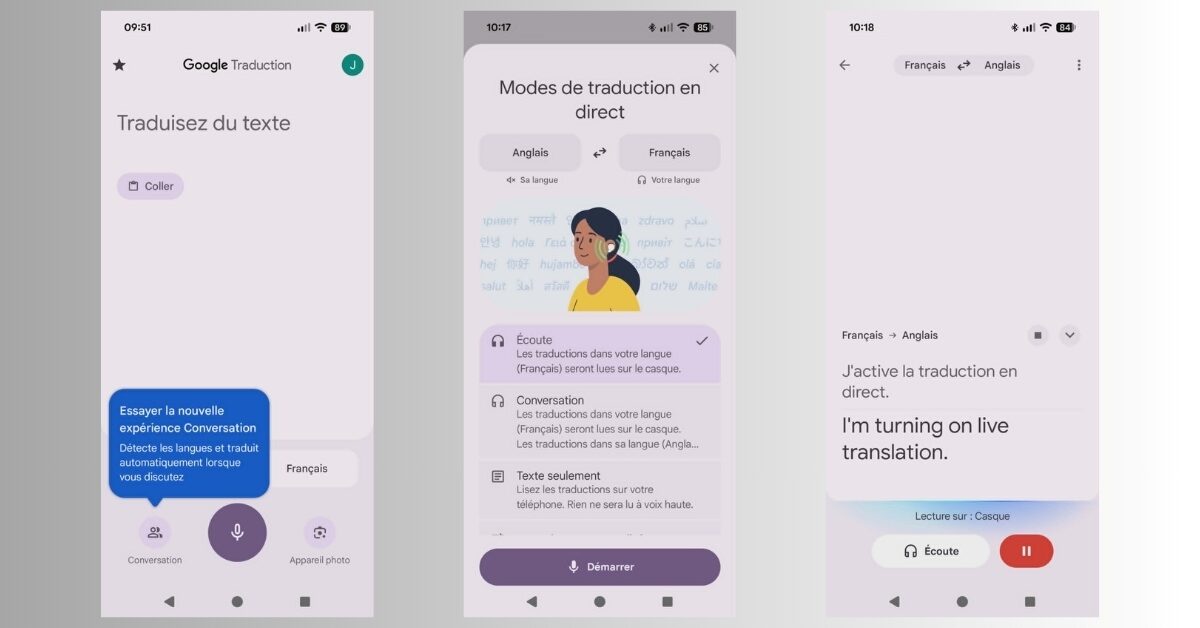 Google Traduction peut désormais traduire la voix en direct dans plus de 70 langues