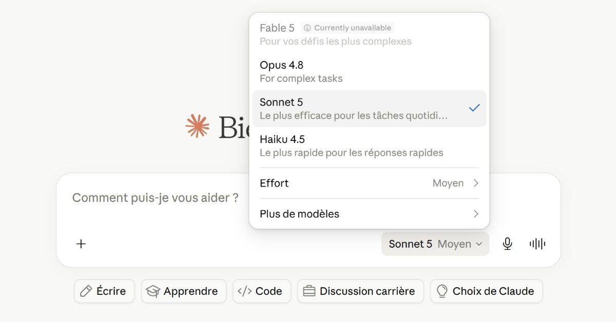 Anthropic dévoile Sonnet 5 et rétablit l’accès à Fable et Mythos