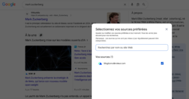 Sources préférées sur Google&nbsp;: comment ça marche