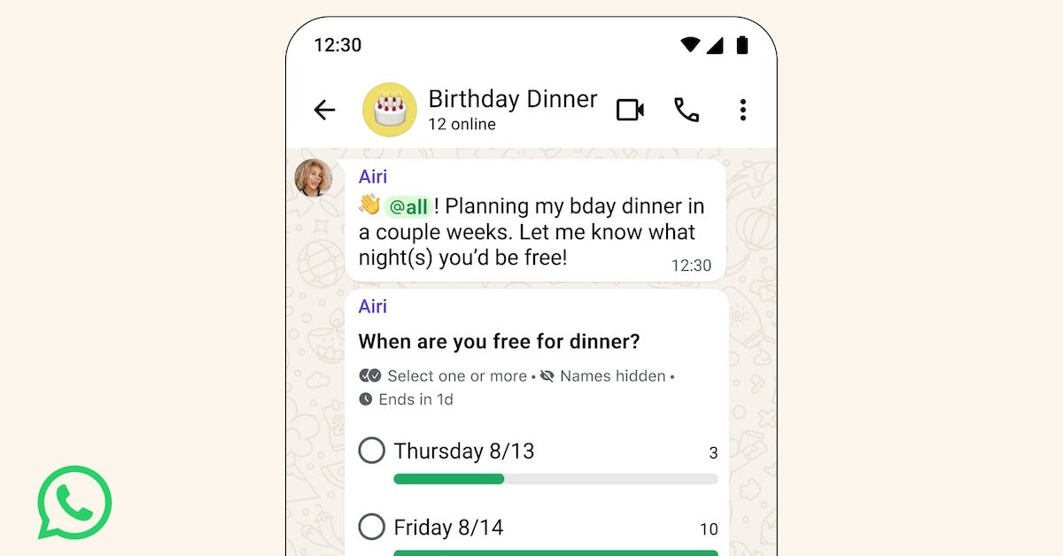 WhatsApp dévoile 3 nouveautés pour les conversations de groupe
