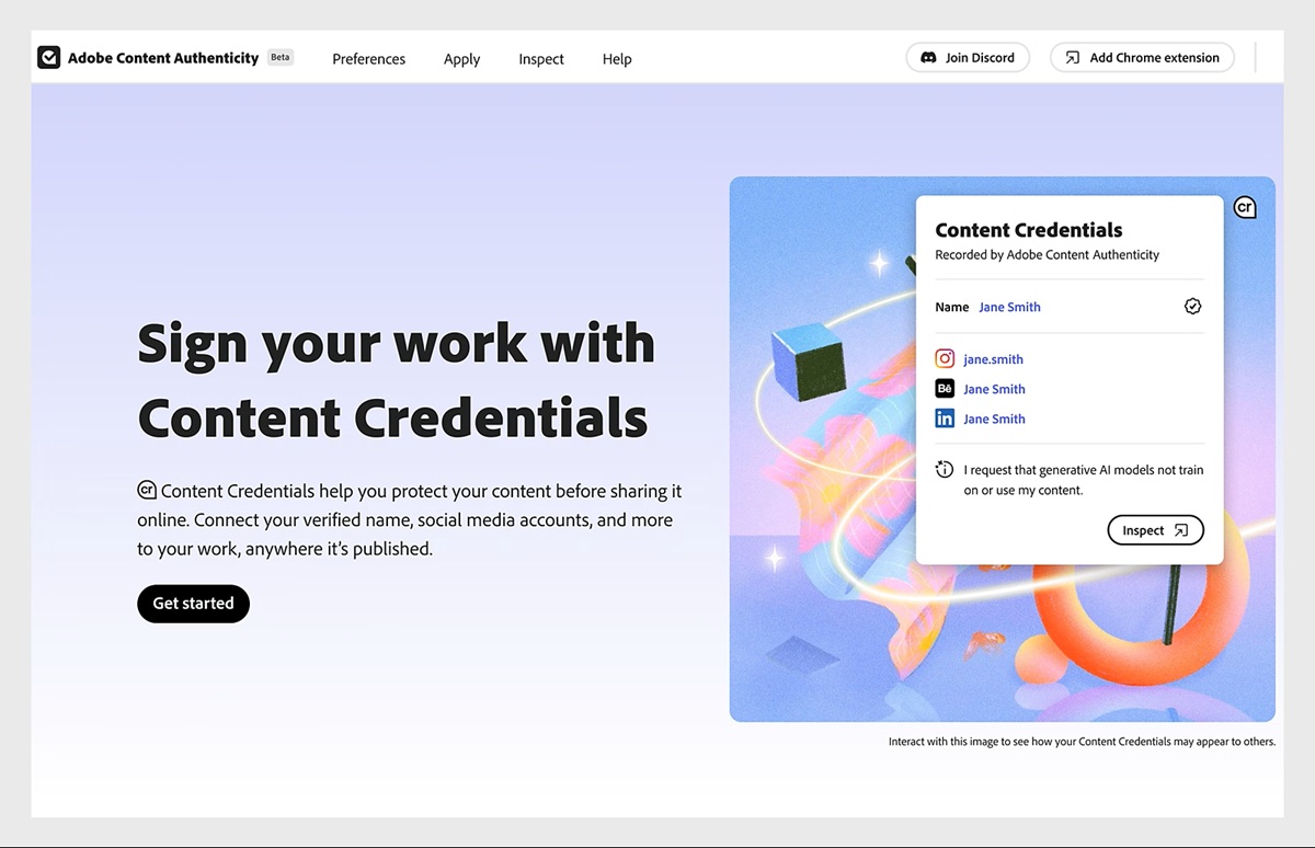 Adobe Content Authenticity