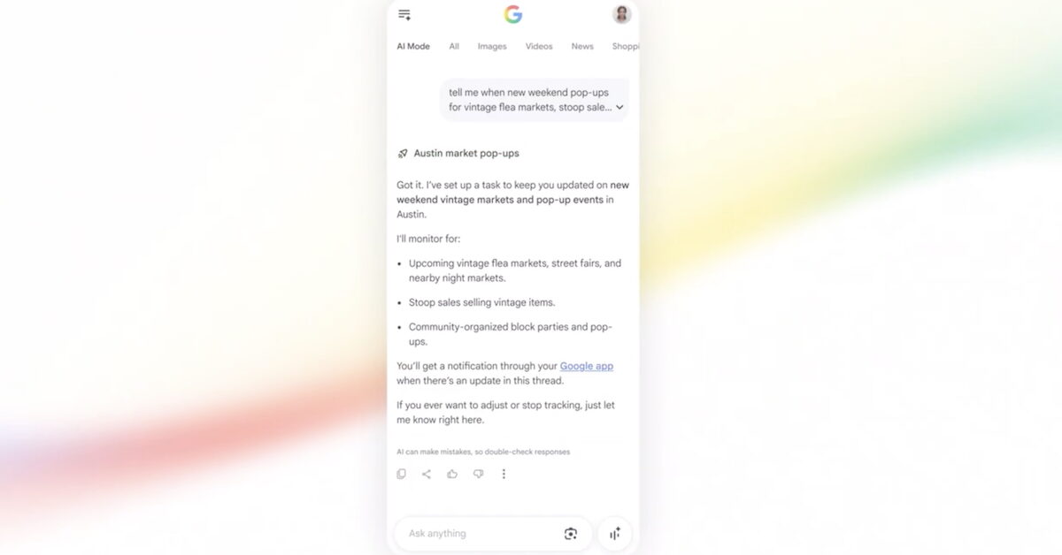 Google déploie massivement son option de veille dans l’AI Mode