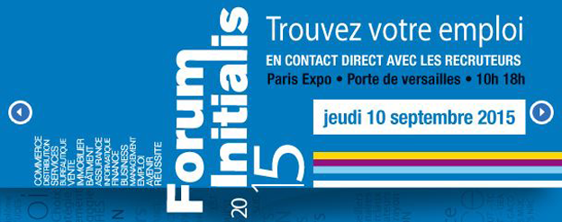 Forum Emploi Initialis à Paris le 10 septembre !