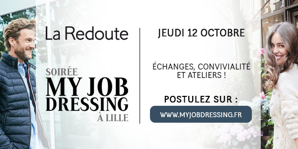 Participez au 2ème My Job Dressing de la Redoute et repartez avec un job !