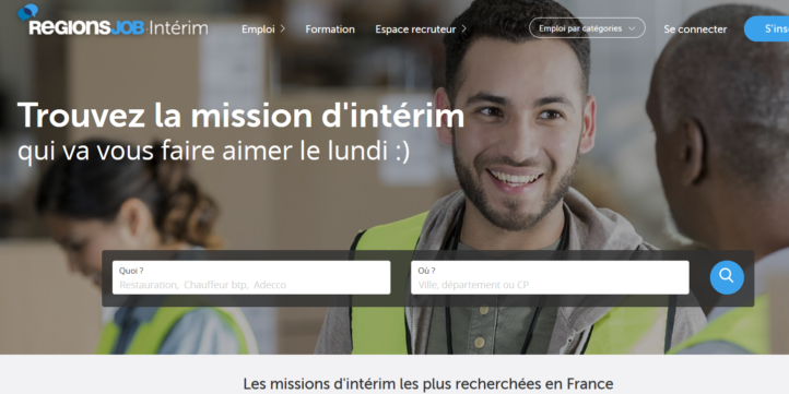 Lancement de RegionsJob Intérim, la plateforme qui référence toutes les missions d’intérim !