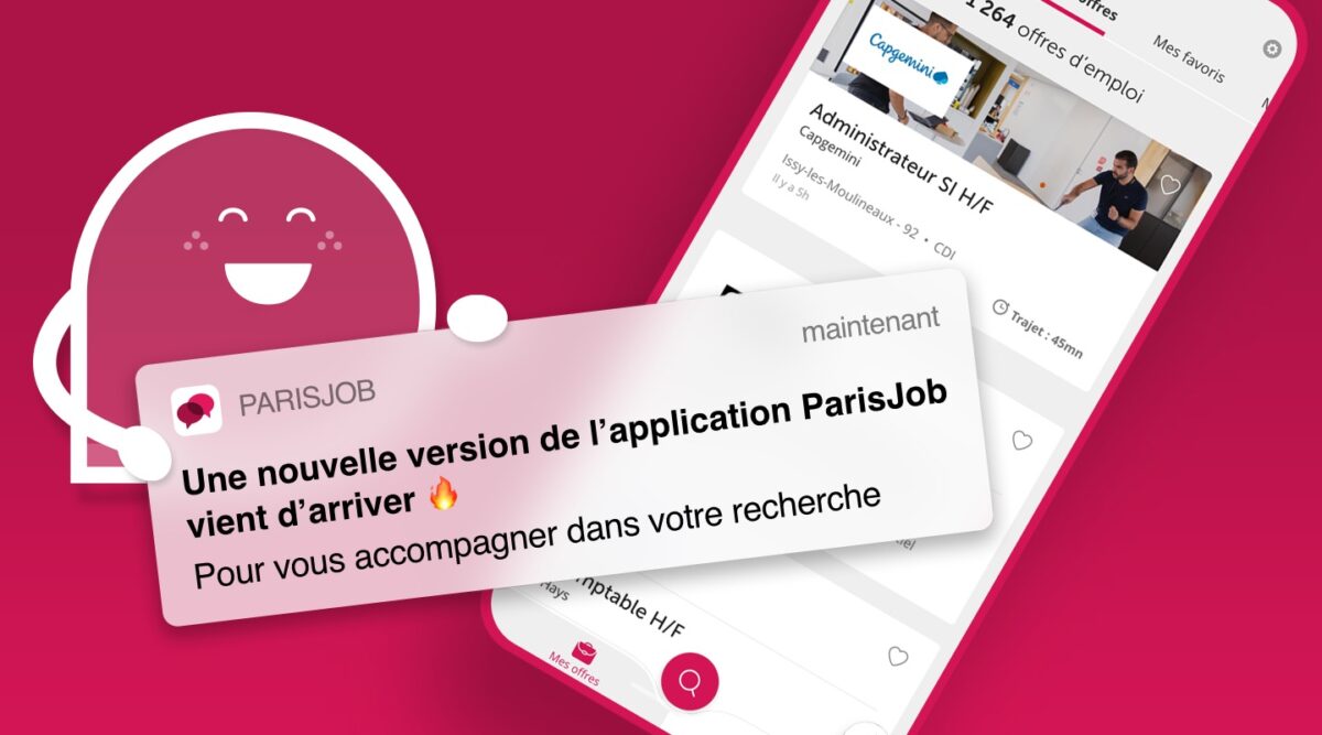 La nouvelle appli ParisJob disponible sur vos stores !