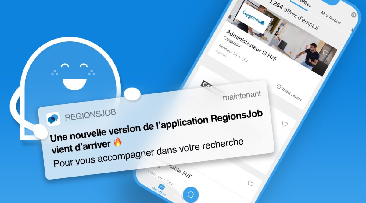 La nouvelle appli RegionsJob est disponible sur vos stores !