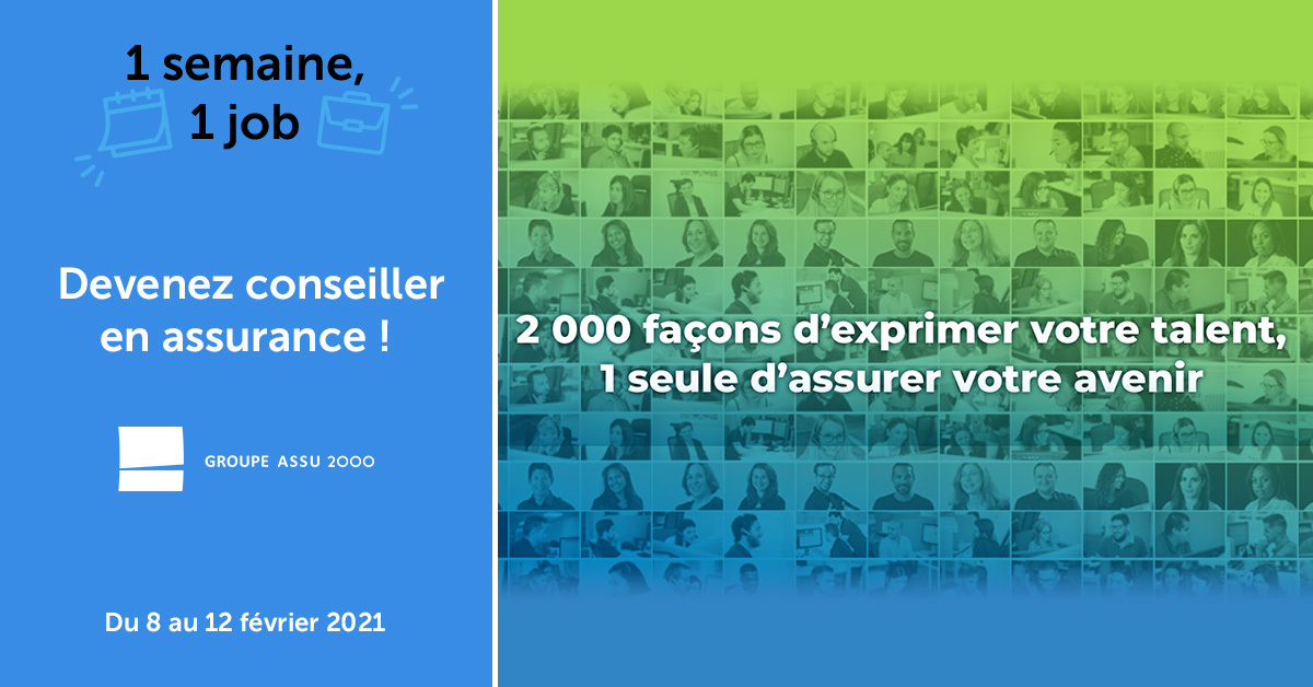 Devenez conseiller commercial (h/f) au sein du Groupe ASSU 2000 : un métier stimulant et aux opportunités de carrière multiples !